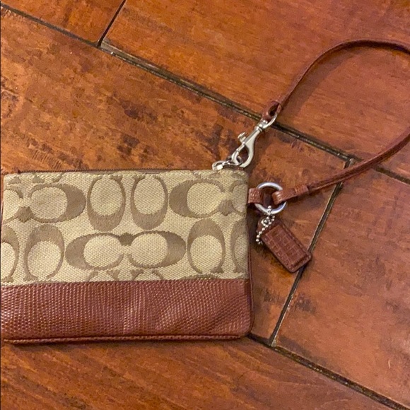 Brown Coach Wristlet - Picture 2 of 3